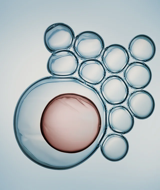 Rounded regenerative skincare product resting on a soft surface